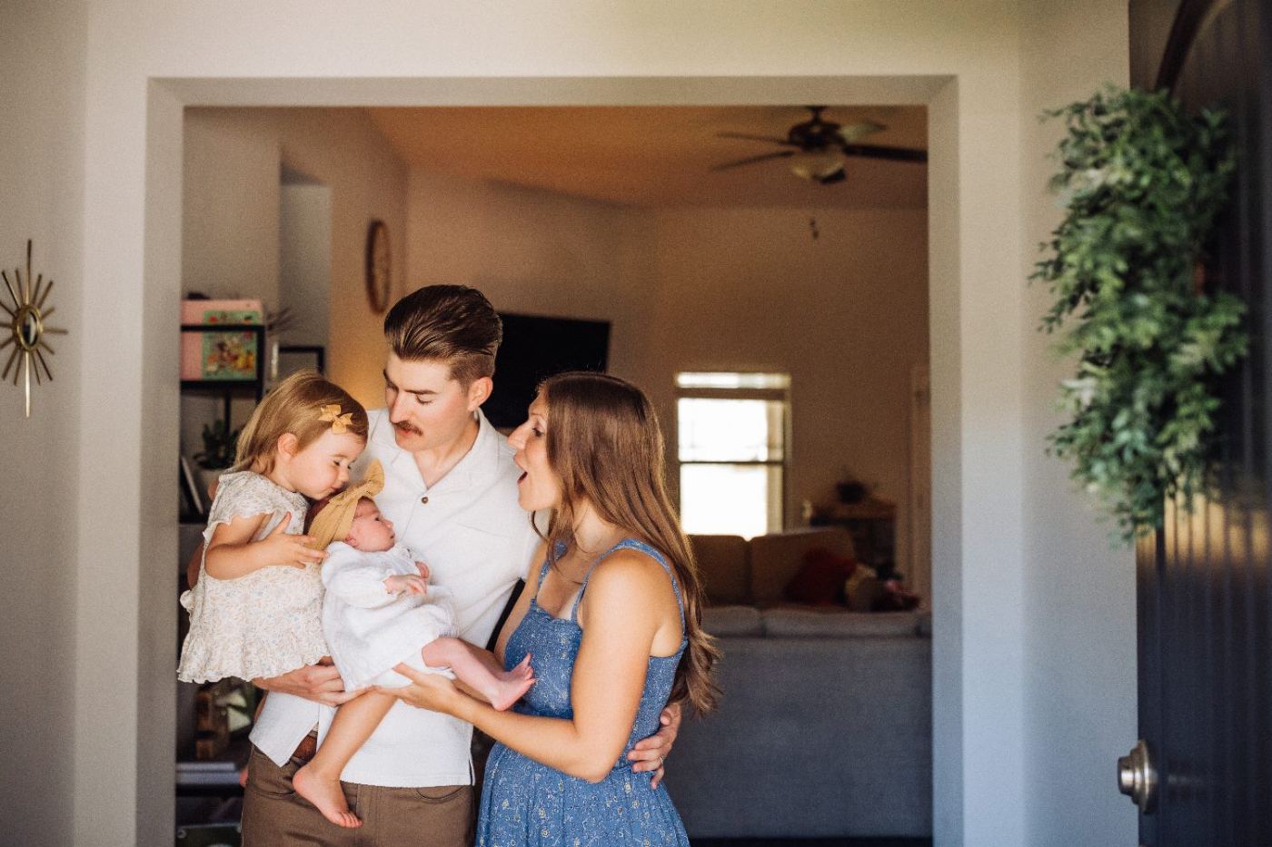 The Stillwell family at home