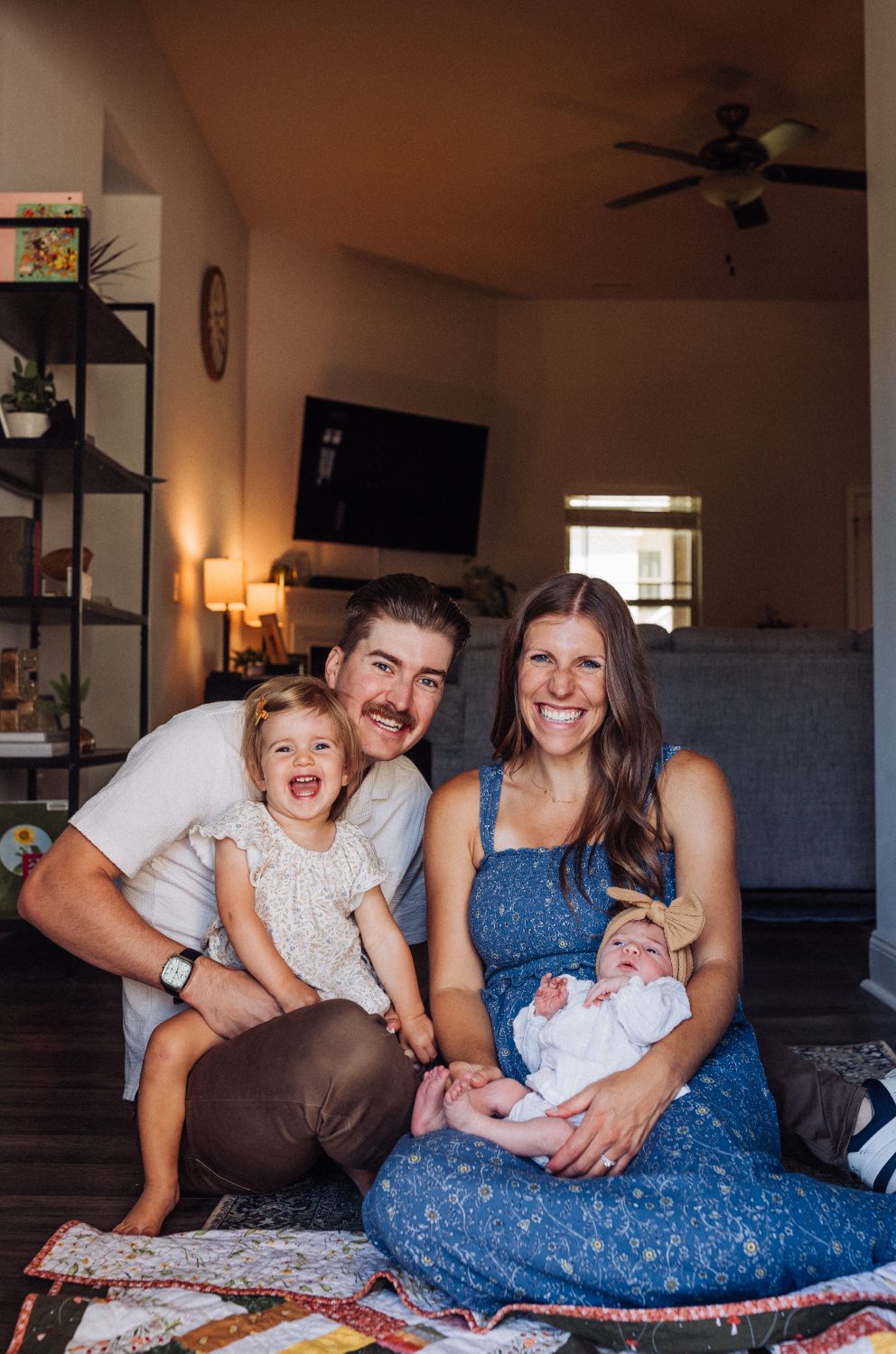 Chancellor and Emily Stillwell with their daughters